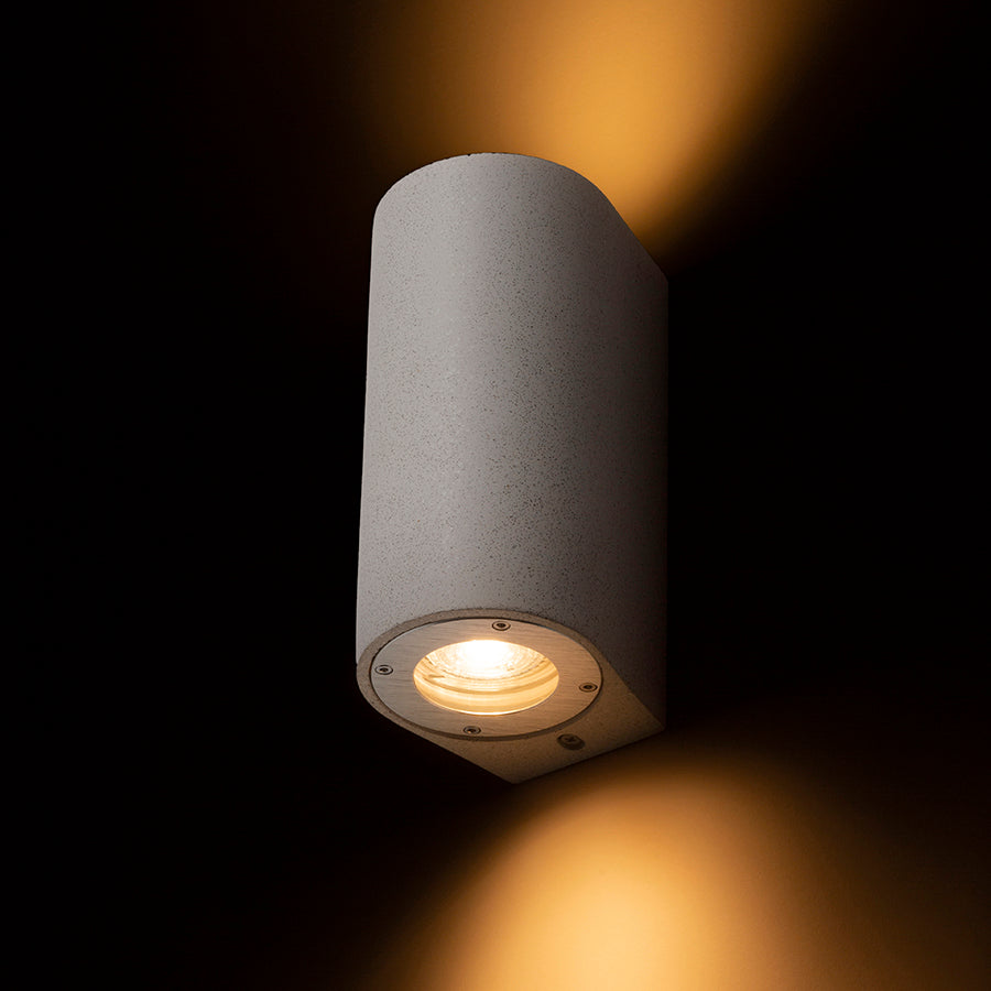 GRANITA II nástěnná beton/dekor světlý granit 230V LED GU10 2x5W IP65