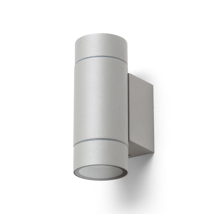 MIZZI NEW II nástěnná stříbrnošedá 230V LED GU10 2x8W IP65