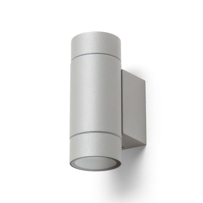 MIZZI NEW II nástěnná stříbrnošedá 230V LED GU10 2x8W IP65