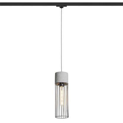 BURTON pro tříokr. lištu beton/černá 230V LED E27 11W