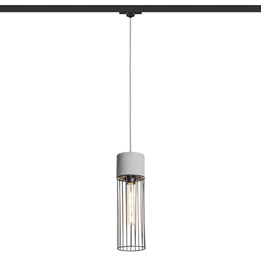 BURTON pro tříokr. lištu beton/černá 230V LED E27 11W
