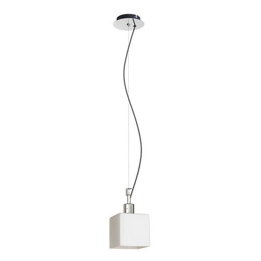 DADOS NEW závěsná opálové sklo/chrom 230V LED E27 11W