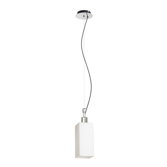 LIZ NEW závěsná opálové sklo/chrom 230V LED E27 15W