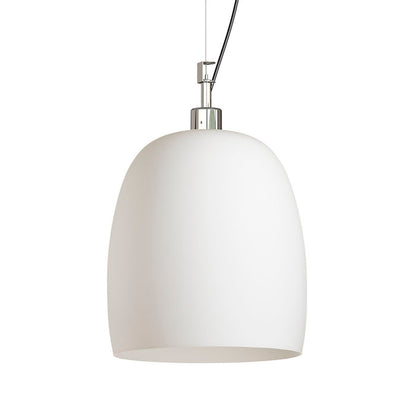COROA NEW 28 závěsná opálové sklo/chrom 230V LED E27 15W