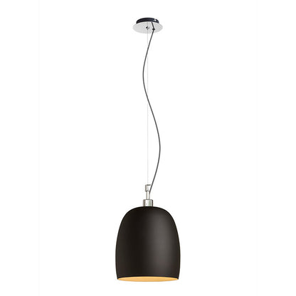 COROA NEW 28 závěsná černá chrom 230V LED E27 15W