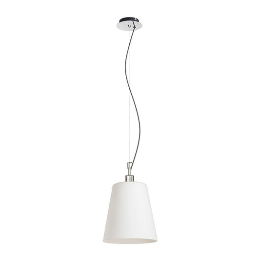 BABU NEW 22 závěsná opálové sklo/chrom 230V LED E27 15W