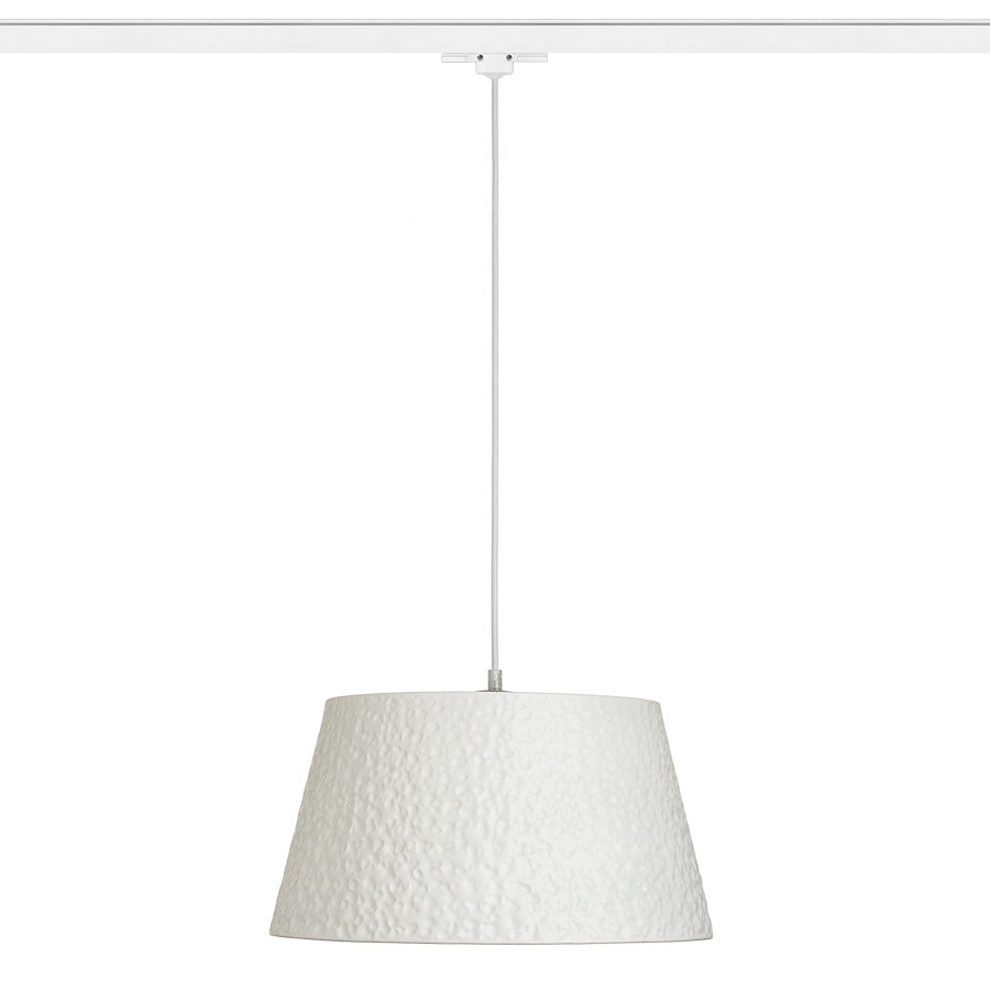 BUCKY 40 pro tříokr. lištu bílá/šedá kov 230V LED E27 15W