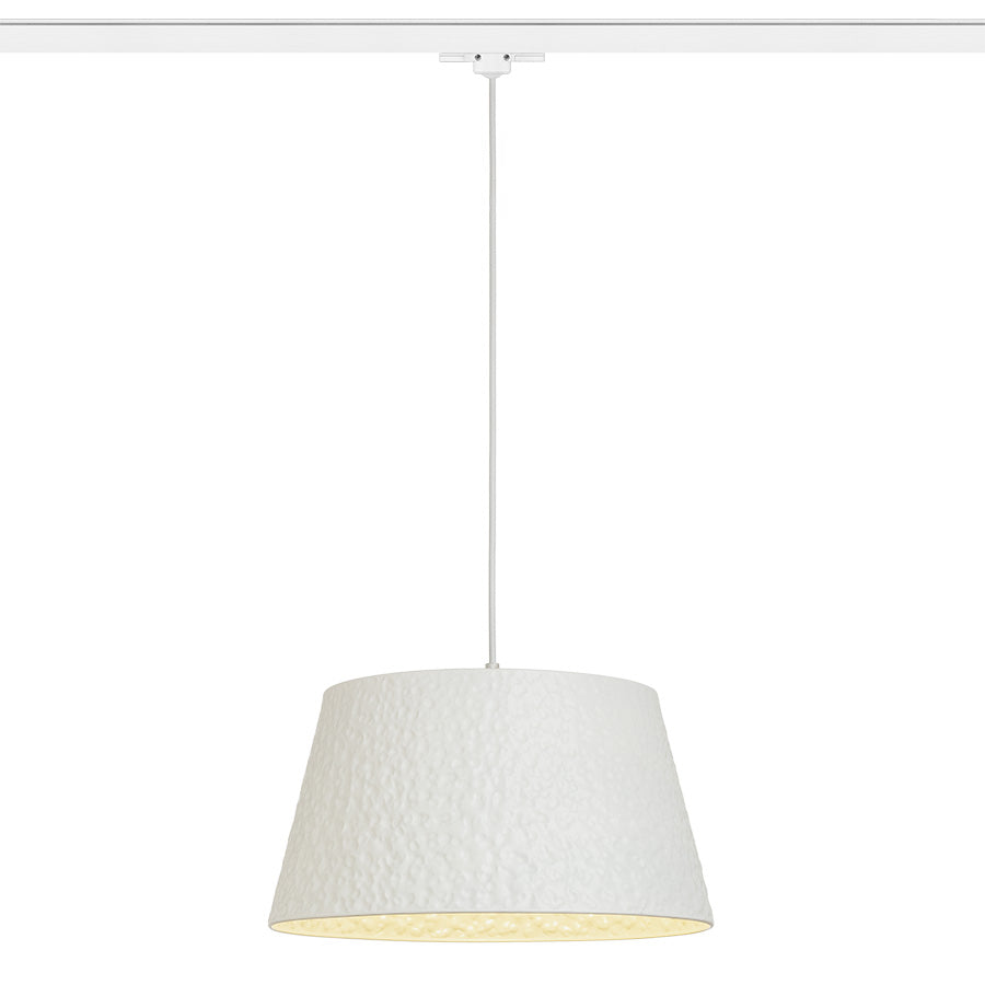 BUCKY 40 pro tříokr. lištu bílá/šedá kov 230V LED E27 15W