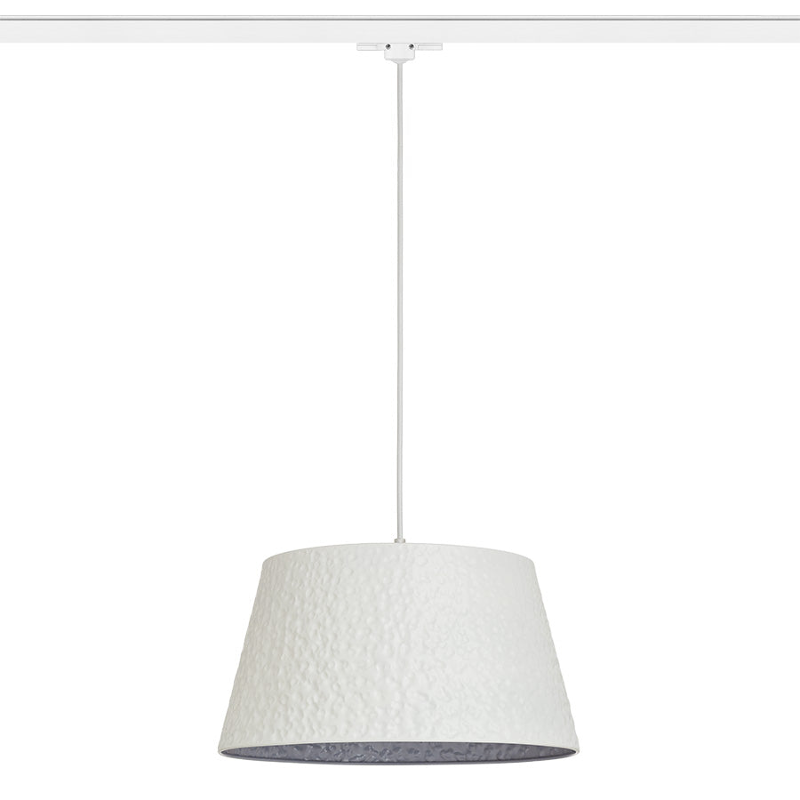 BUCKY 40 pro tříokr. lištu bílá/šedá kov 230V LED E27 15W