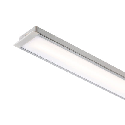 LED PROFILE A zápustný 1m hliník/mléčný akryl
