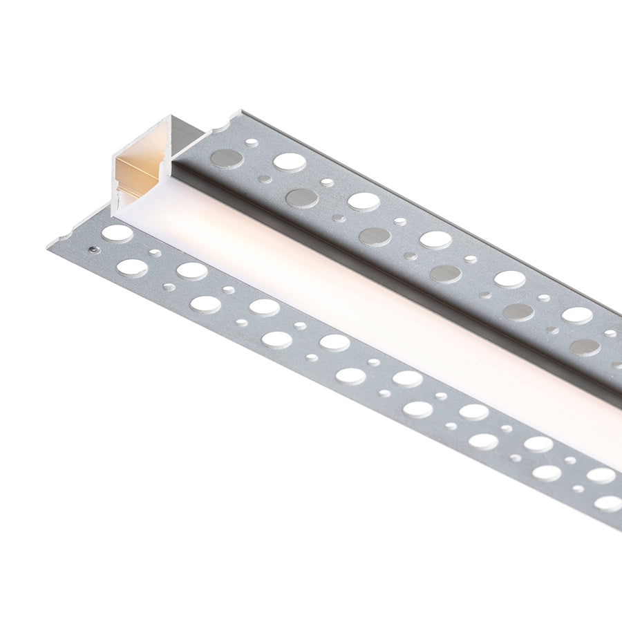 LED PROFILE B zápustný 1m hliník/mléčný akryl