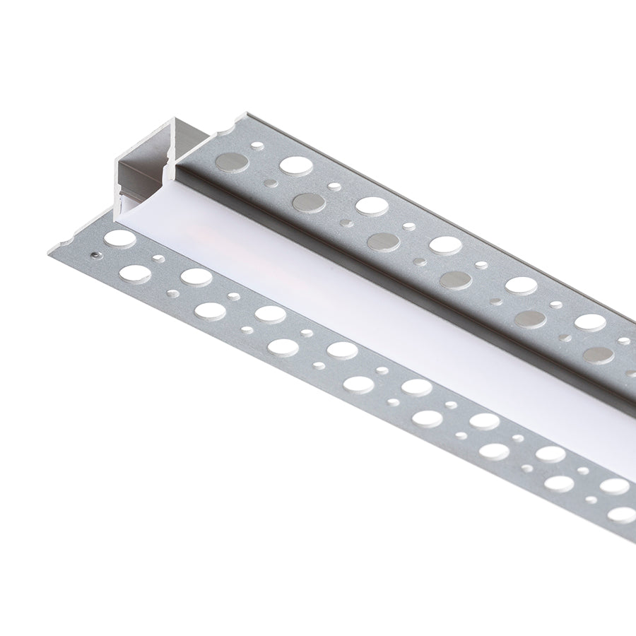 LED PROFILE B zápustný 1m hliník/mléčný akryl