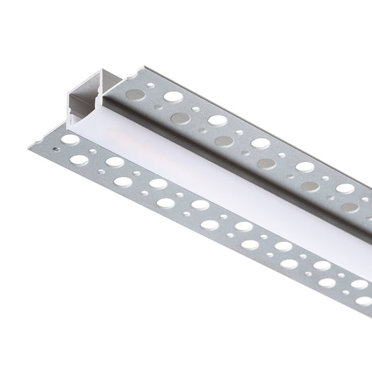 LED PROFILE B zápustný 1m hliník/mléčný akryl