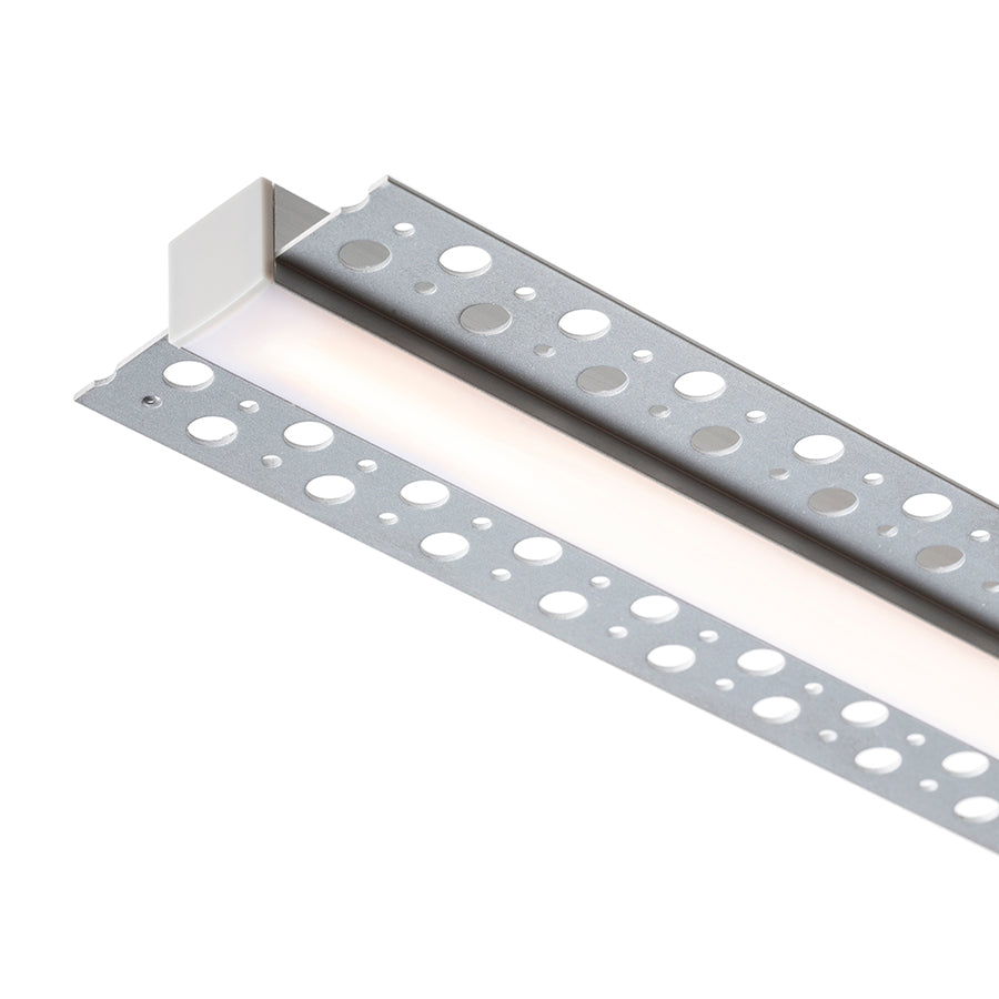 LED PROFILE B zápustný 1m hliník/mléčný akryl