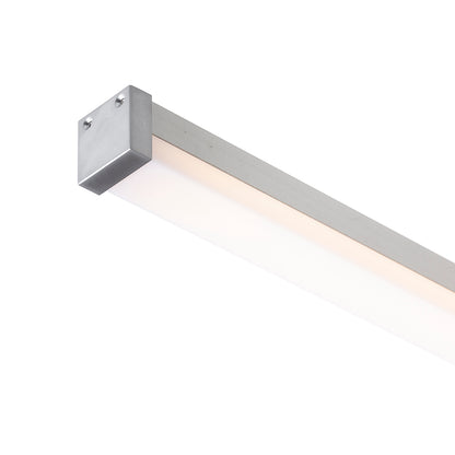 LED PROFILE D přisazený 1m hliník/mléčný akryl