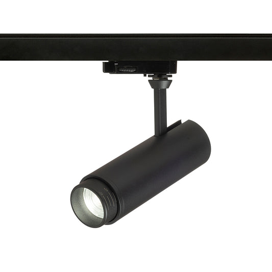 FOCUS 12 ZOOM DIMM pro tříokr. lištu černá 230V LED 12W 10 60° 3000K 4000K 5000K