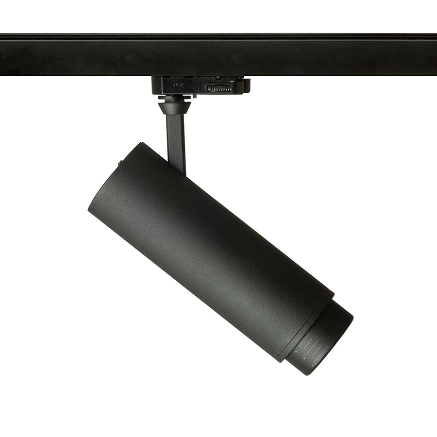 FOCUS 20 ZOOM DIMM pro tříokr. lištu černá 230V LED 20W 10 60° 3000K 4000K 5000K