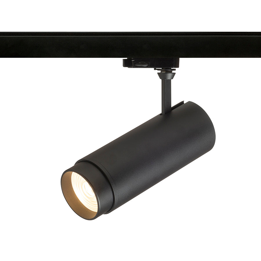 FOCUS 30 ZOOM DIMM pro tříokr. lištu černá 230V LED 30W 10 60° 3000K 4000K 5000K
