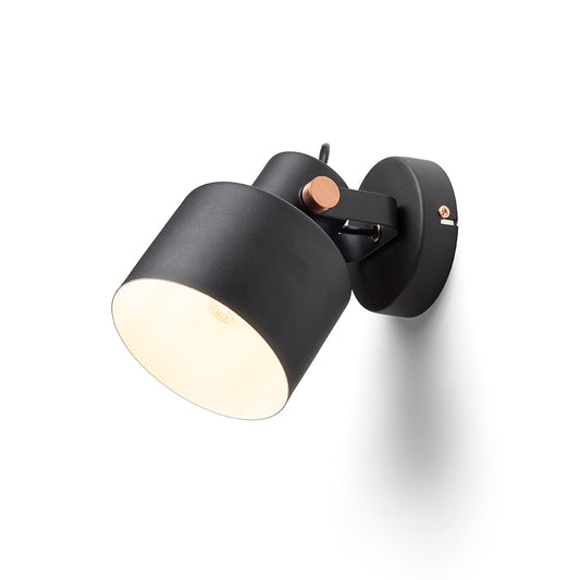 CELEIA přisazená matná černá česaná měď 230V LED E27 11W