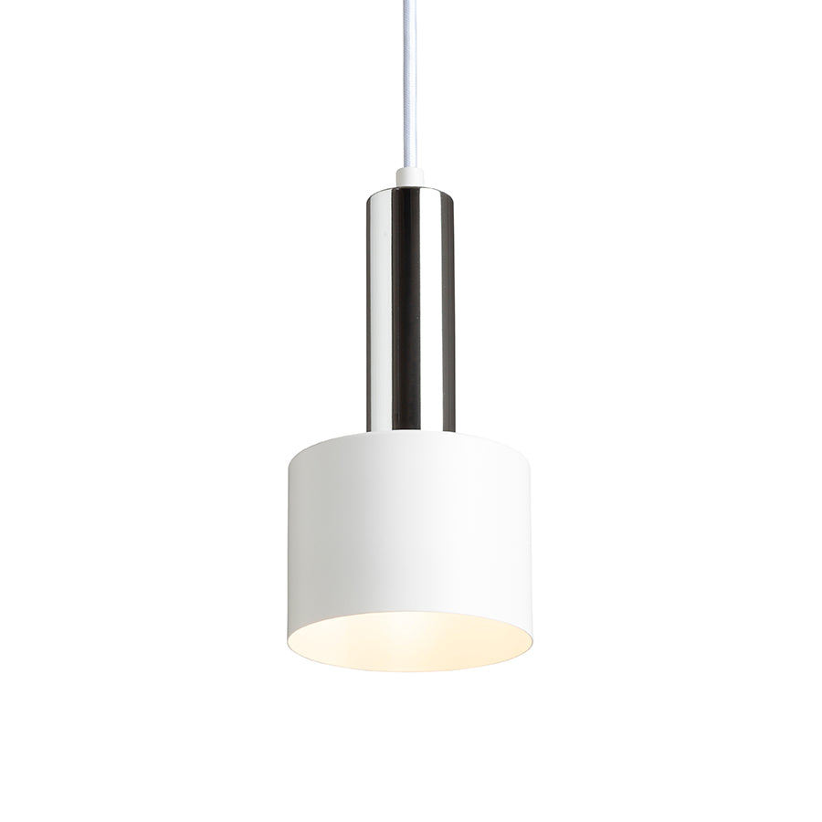 GIULIA 12 závěsná bílá chrom 230V LED E27 11W