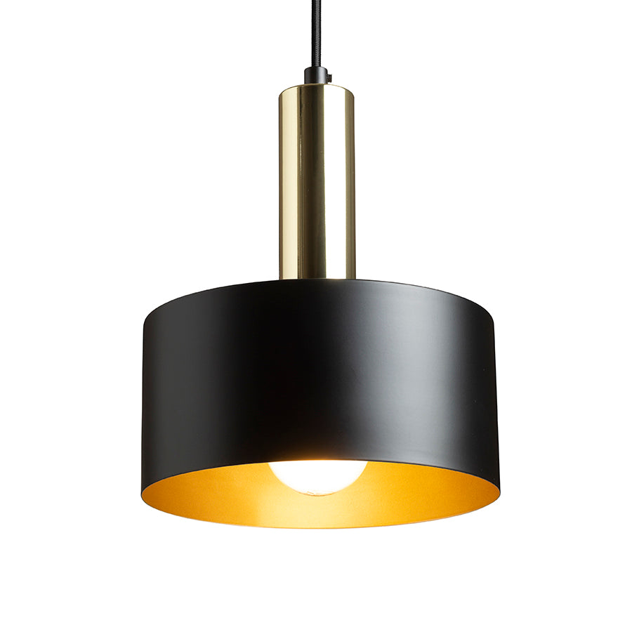 GIULIA 20 závěsná černá/zlatohnědá mosaz 230V LED E27 15W