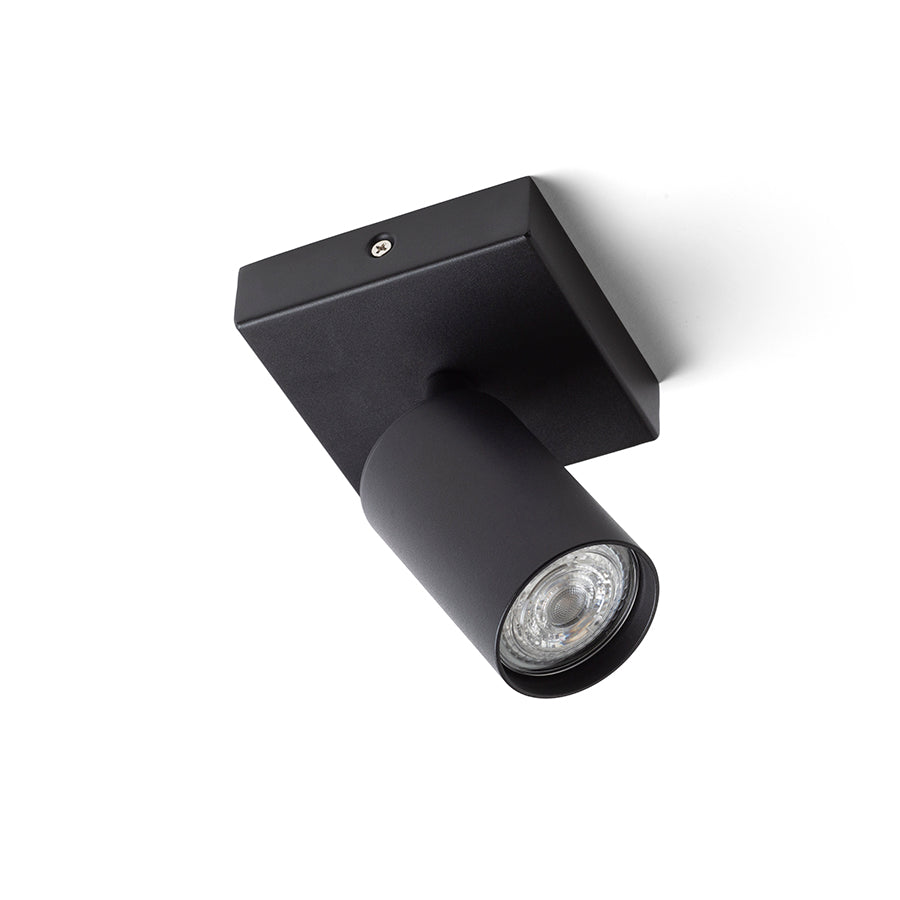 DUDE SQ přisazená černá 230V LED GU10 9W
