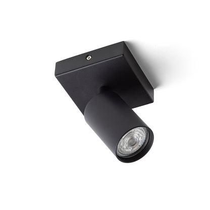 DUDE SQ přisazená černá 230V LED GU10 9W