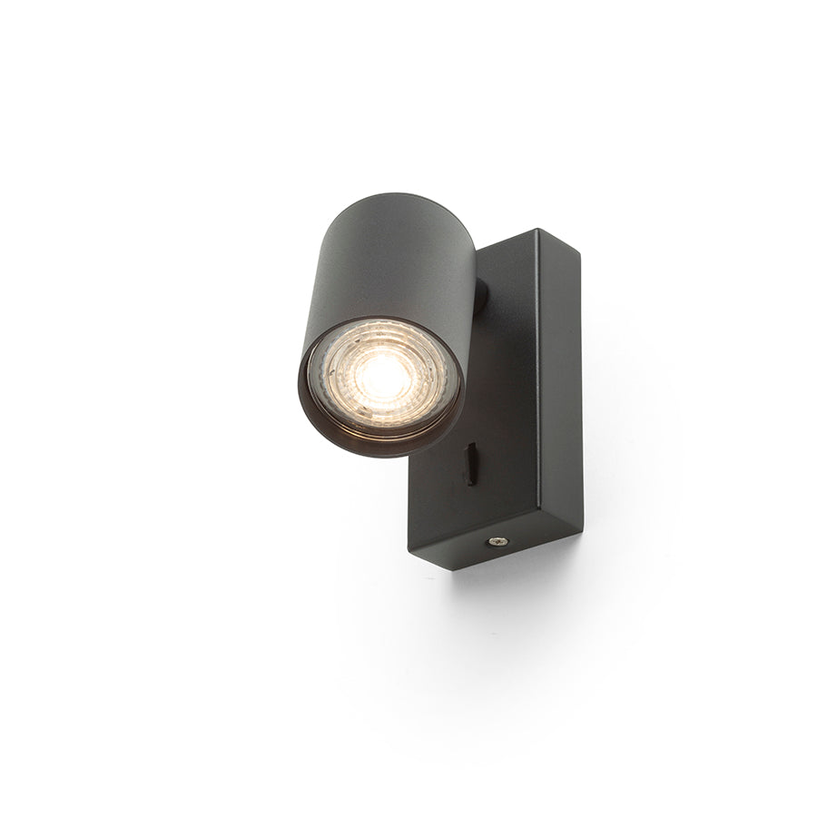 DUDE nástěnná černá 230V LED GU10 9W
