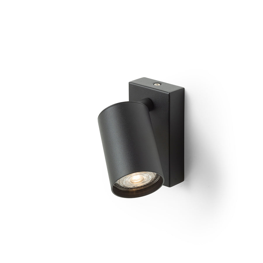 DUDE nástěnná černá 230V LED GU10 9W