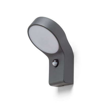 ELIA PIR nástěnná antracitová 230V LED 9W IP44 3000K