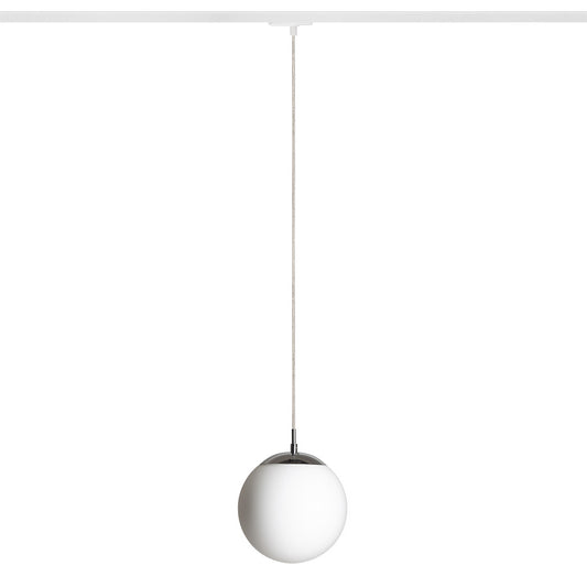 LUNA 20 pro jednookr. lištu opálové sklo/chrom 230V LED E27 11W
