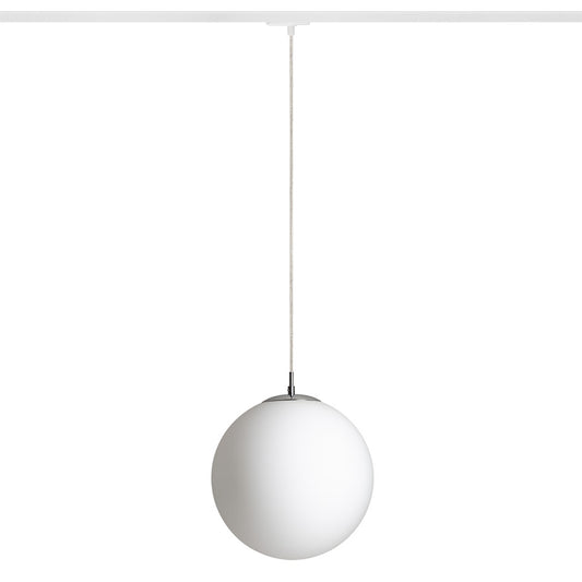 LUNA 30 pro jednookr. lištu opálové sklo/chrom 230V LED E27 15W