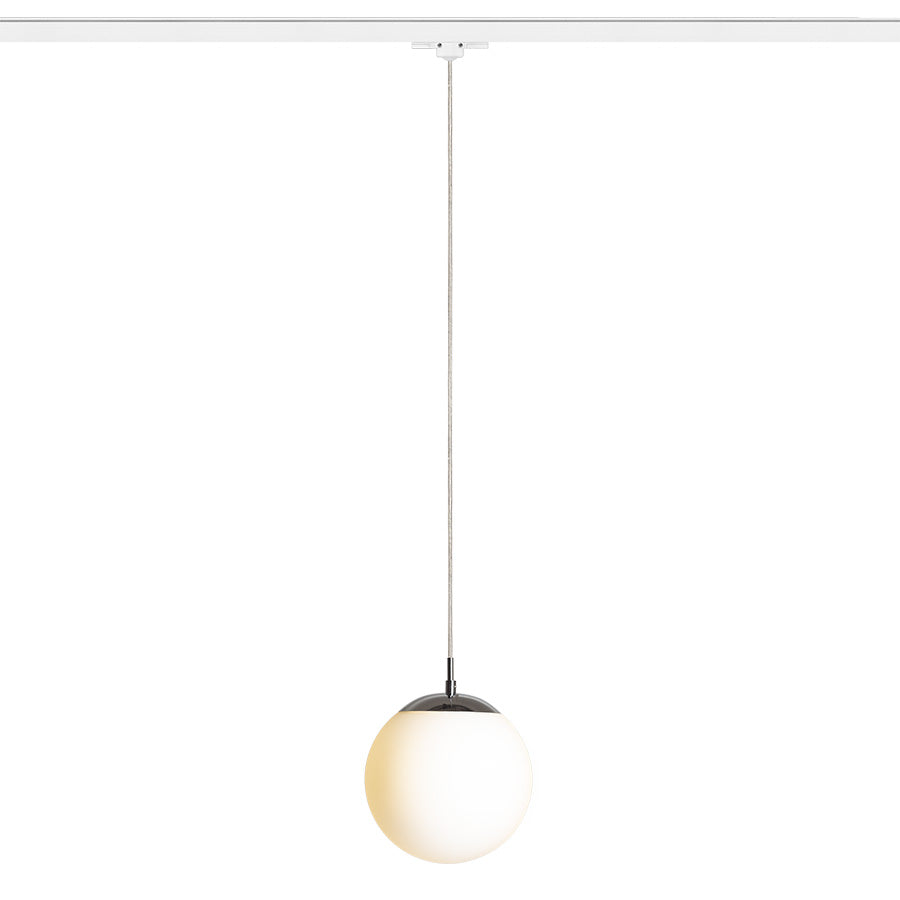 LUNA 20 pro tříokr. lištu opálové sklo/chrom 230V LED E27 11W