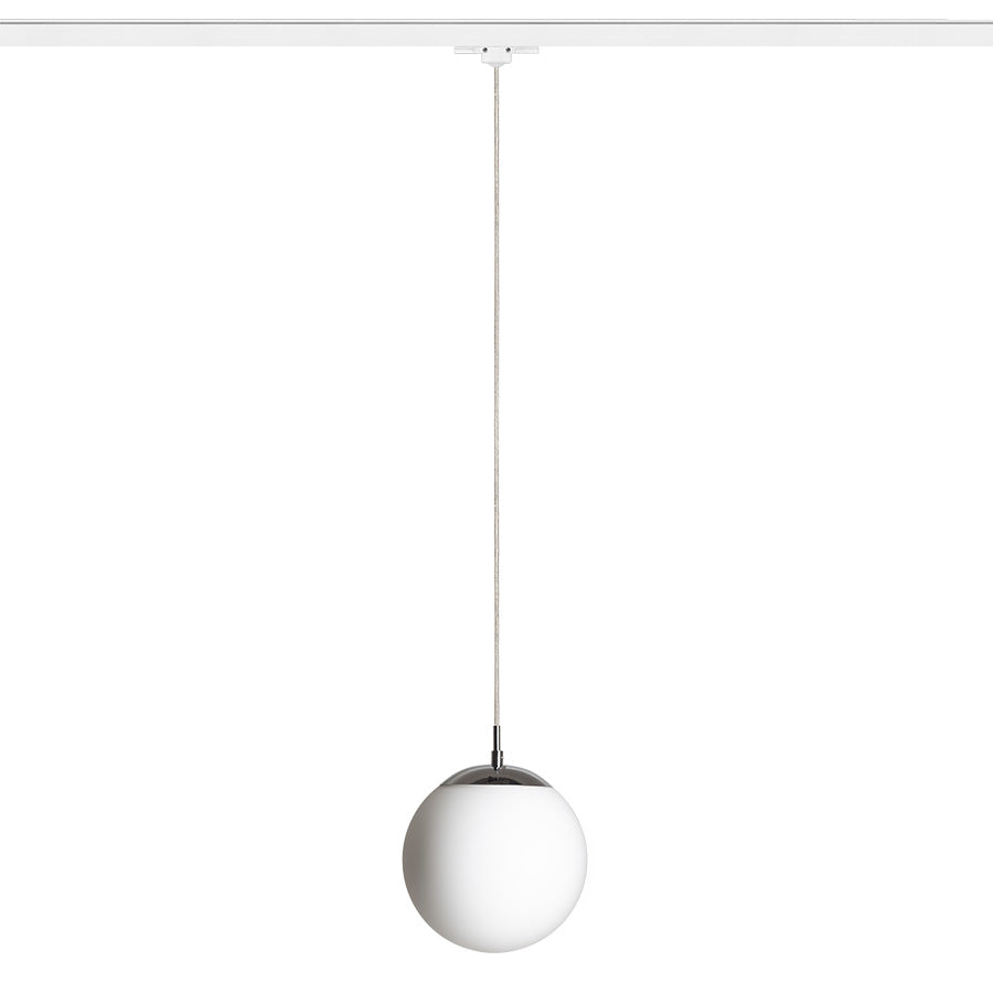 LUNA 20 pro tříokr. lištu opálové sklo/chrom 230V LED E27 11W
