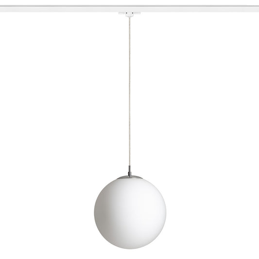 LUNA 30 pro tříokr. lištu opálové sklo/chrom 230V LED E27 15W