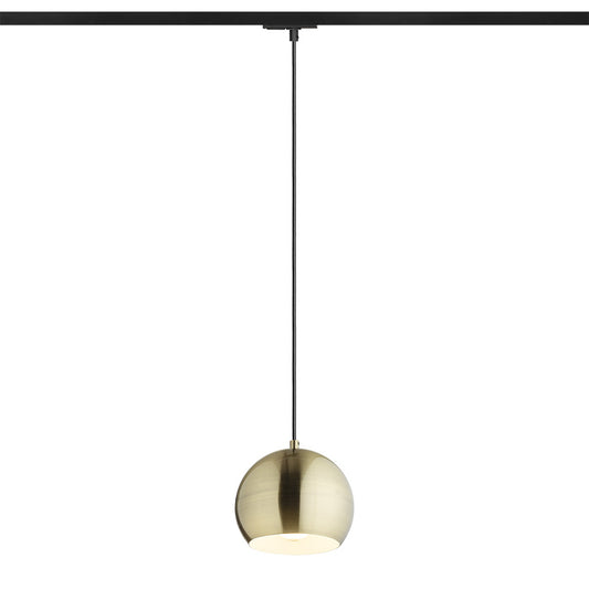 AGNETA pro jednookr. lištu závěsná česaná mosaz 230V LED E27 11W