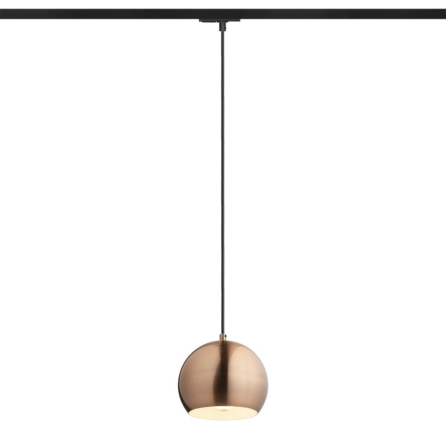 AGNETA pro jednookr. lištu závěsná česaná měď 230V LED E27 11W