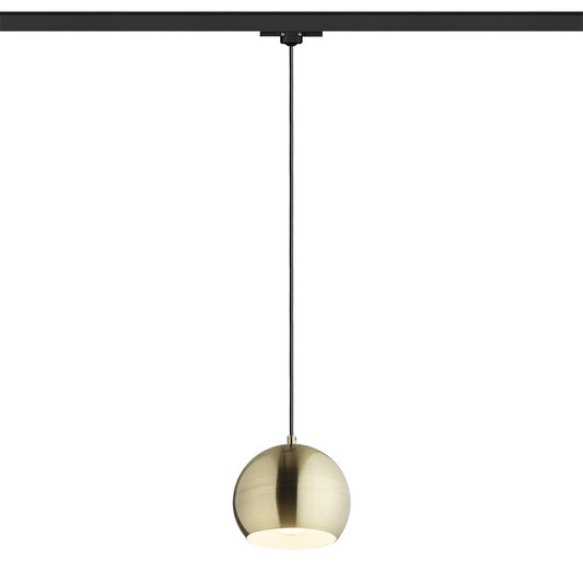 AGNETA pro tříokr. lištu závěsná česaná mosaz 230V LED E27 11W