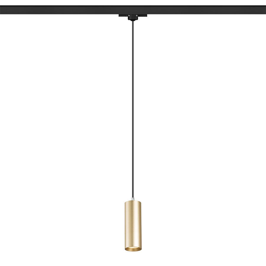 MAVRO pro tříokr. lištu závěsná zlatá 230V LED 12W 38° 3000K