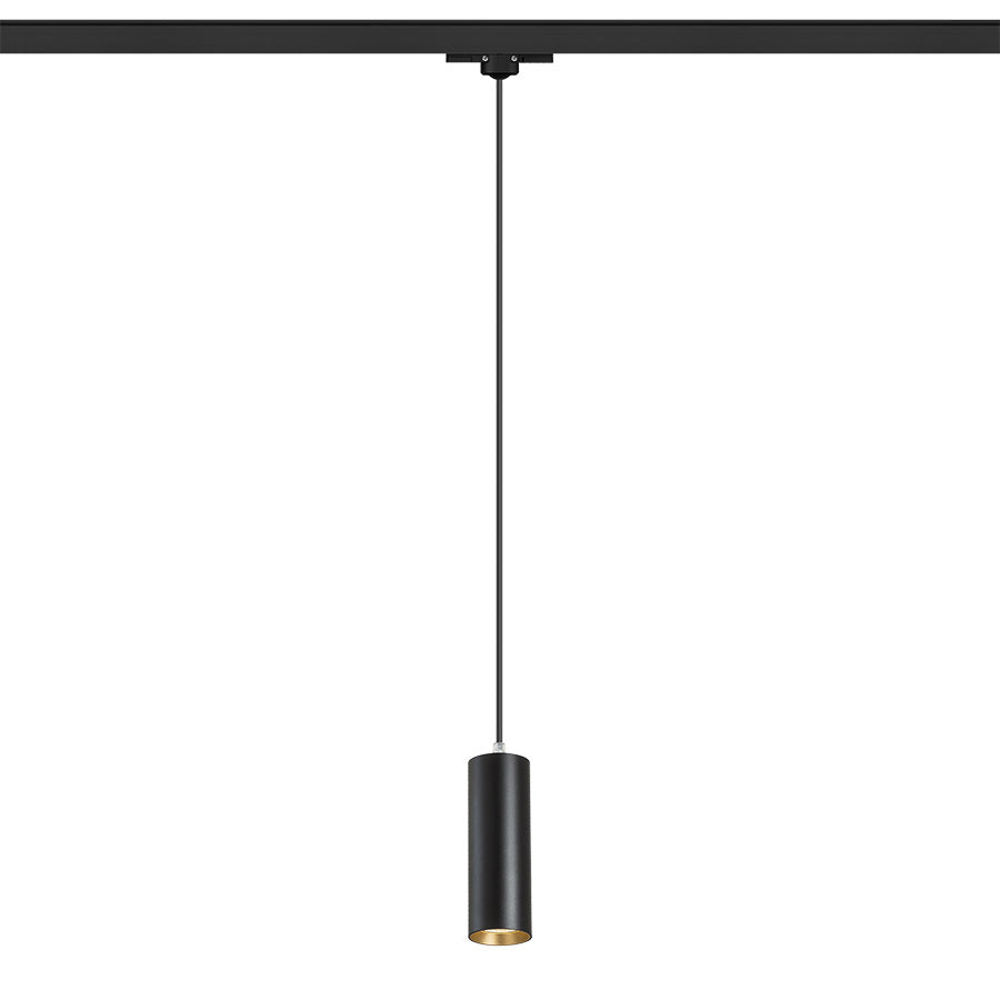 MAVRO pro tříokr. lištu závěsná černá/zlatá 230V LED 12W 38° 3000K