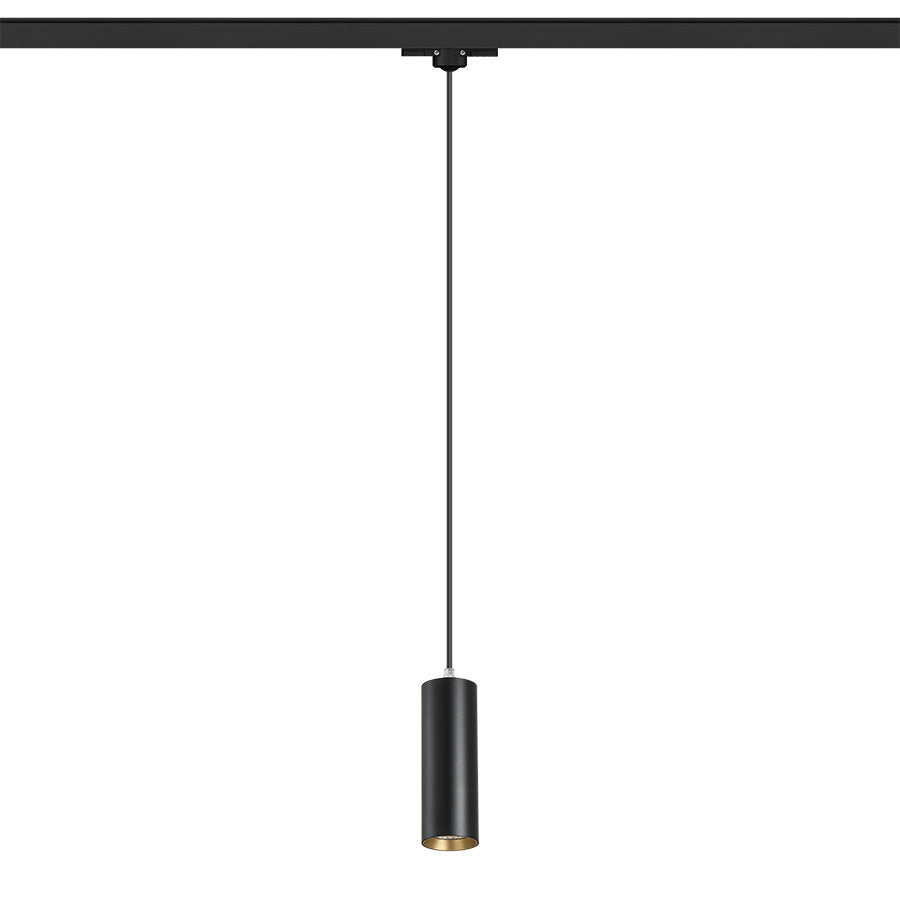 MAVRO pro tříokr. lištu závěsná černá/zlatá 230V LED 12W 38° 3000K