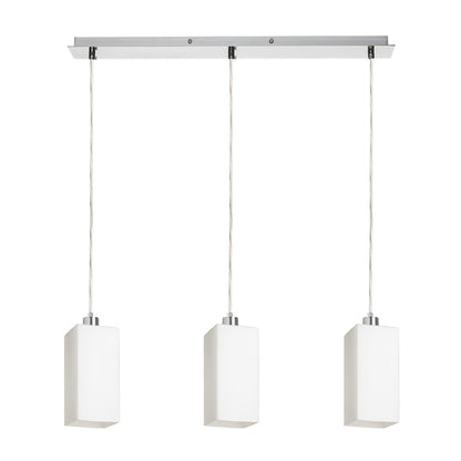 LIZ III 60 závěsná opálové sklo/chrom 230V LED E27 3x15W