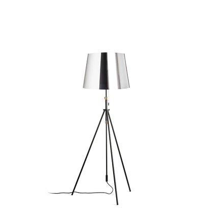 LUTON/ILUSION stojanová chromovaná fólie/černá/kov 230V LED E27 15W