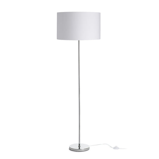 NYC/RON 40/25 stojanová Polycotton bílá/chrom 230V LED E27 15W