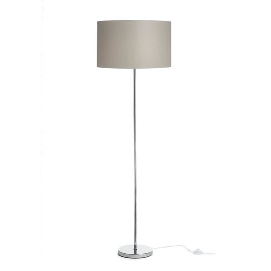 NYC/RON 40/25 stojanová Chintz světle šedá/chrom 230V LED E27 15W