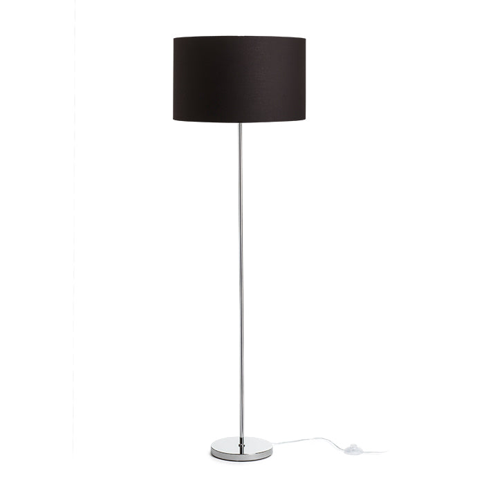 NYC/RON 40/25 stojanová Polycotton černá/chrom 230V LED E27 15W