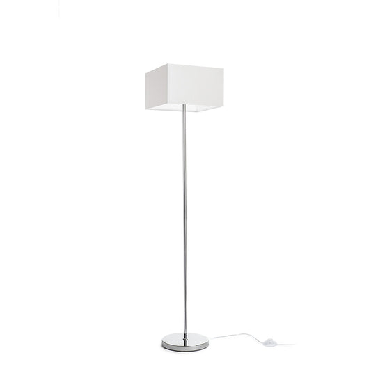 NYC/TEMPO 30/19 stojanová Polycotton bílá/chrom 230V LED E27 15W