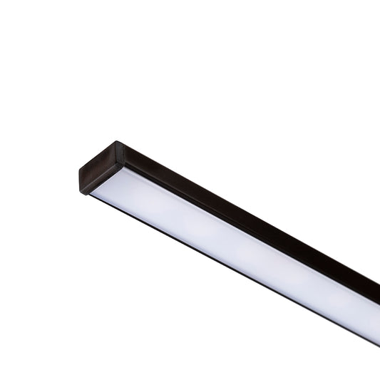 LED PROFILE G přisazený 1m černá matný akryl/hliník