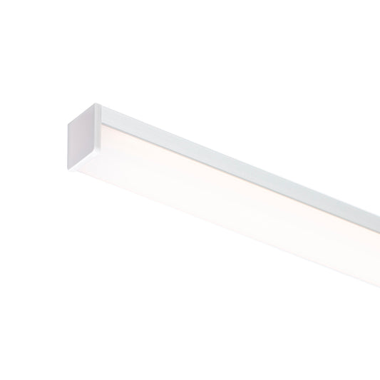 LED PROFILE H přisazený 1m eloxovaný hliník/matný akryl
