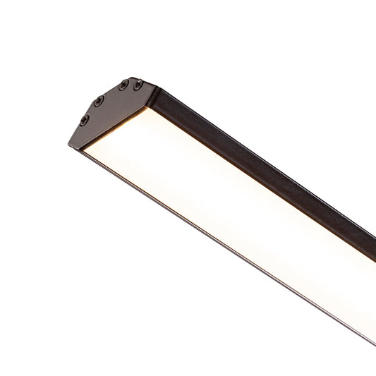 LED PROFILE J přisazený 1m černá matný akryl/hliník